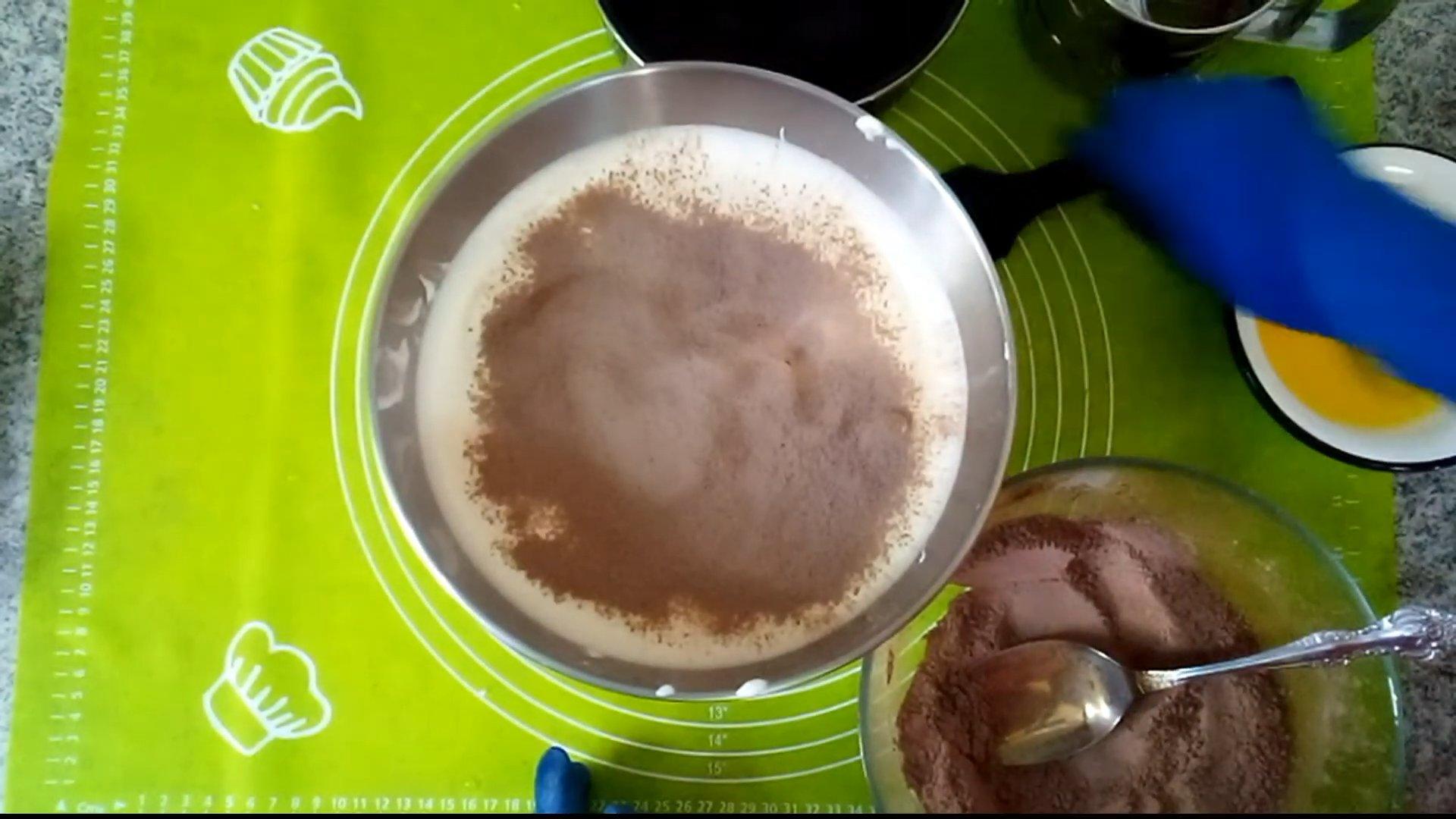 وصفة - كيكة إسفنجية بالشوكولاتة من نوع جينواز - الخطوة 5