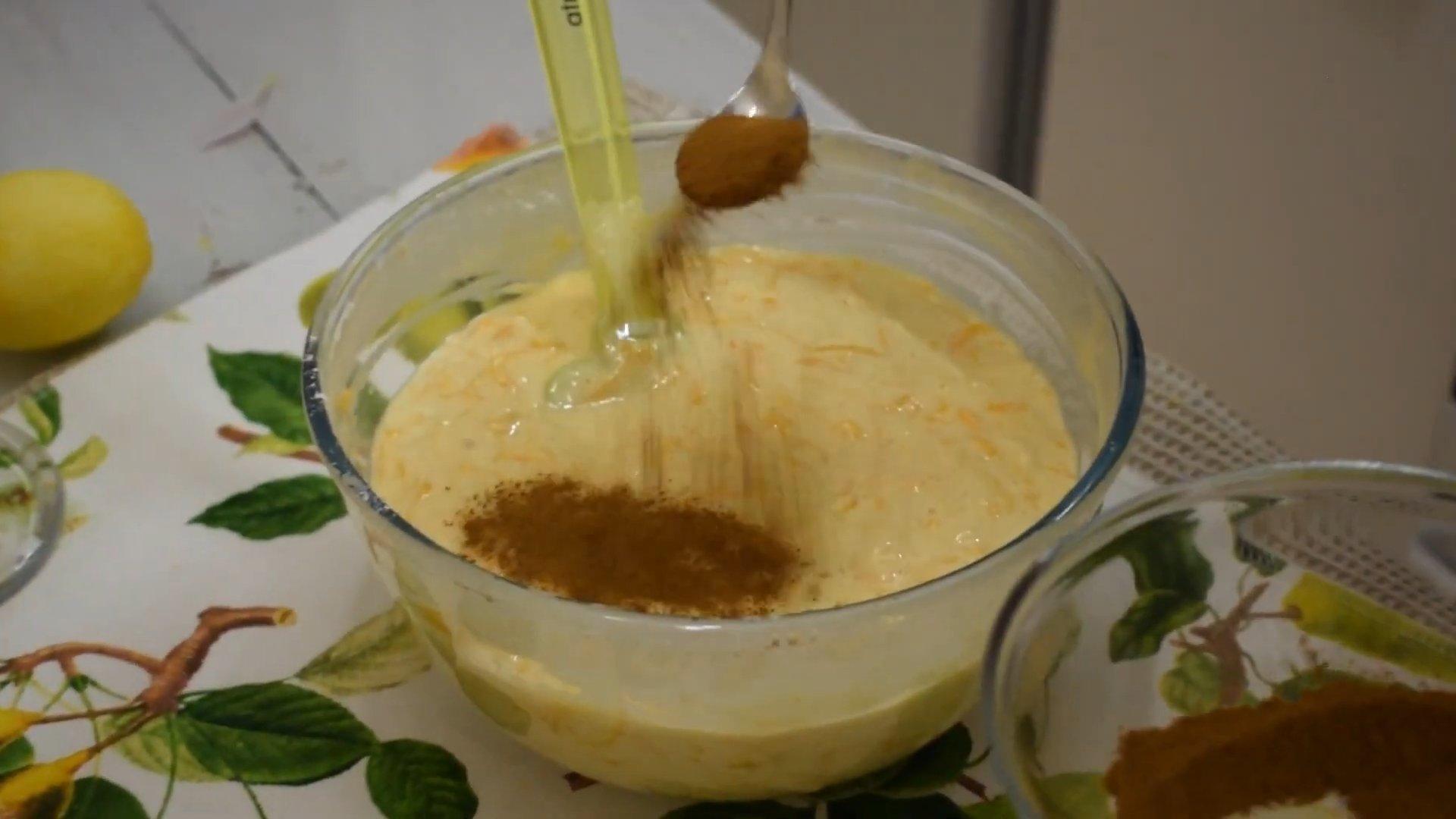 Recepta - Pastís de carbassa amb pomes i canyella - Pas 6