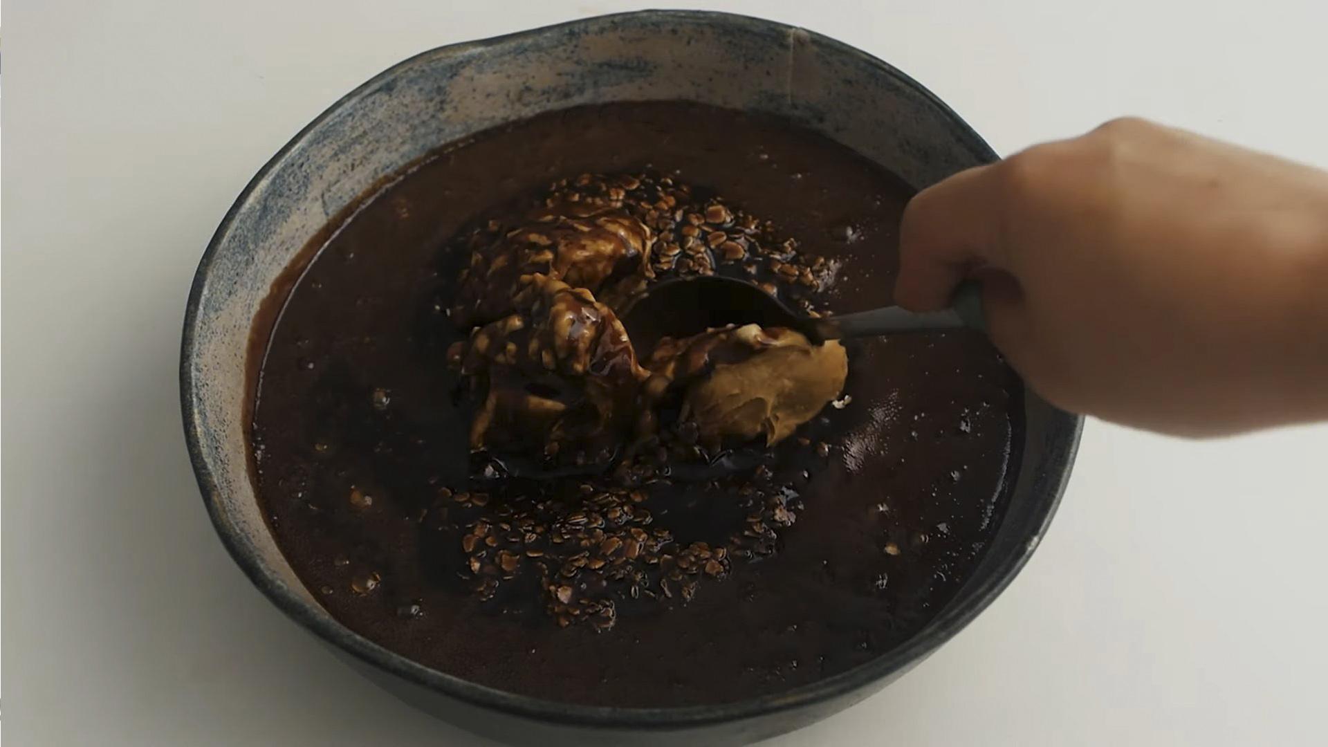 Recepta - Galetes ràpides de civada amb cacau sense forn - Pas 6-1