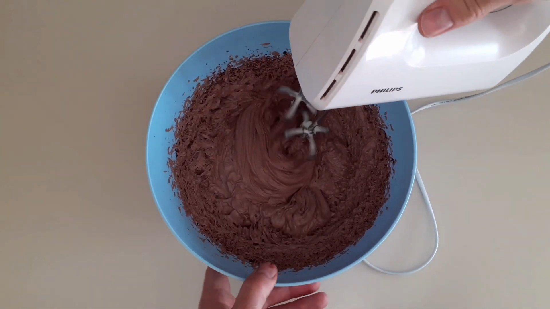 وصفة - كريمة الجبن بالشوكولاتة - الخطوة 5