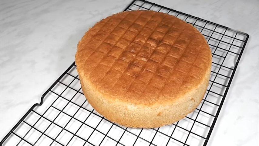 وصفة - كيكة إسفنجية جينواز بدون فصل البيض - الخطوة 9