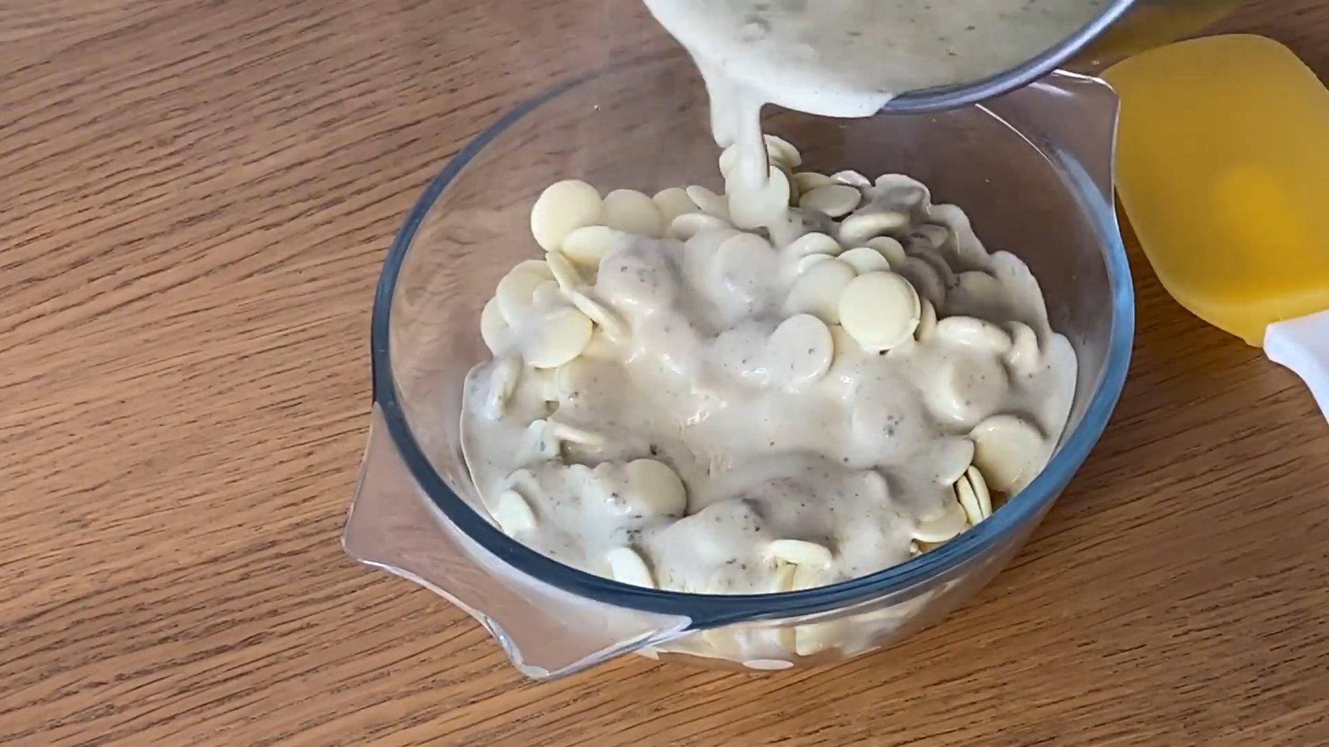 Recepta - Ganache de magdalena - Pas 1