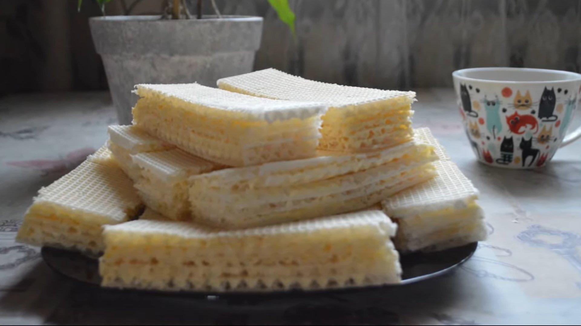 وصفة - كريمة الحليب المكثف لكعكة الوافل - الخطوة 5