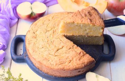 فطيرة اليقطين مع السميد والكفير - الخطوة 9