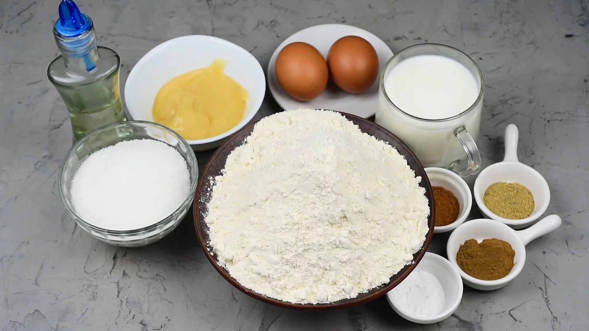 وصفة - خبز الزنجبيل بالعسل والكفير - الخطوة 1