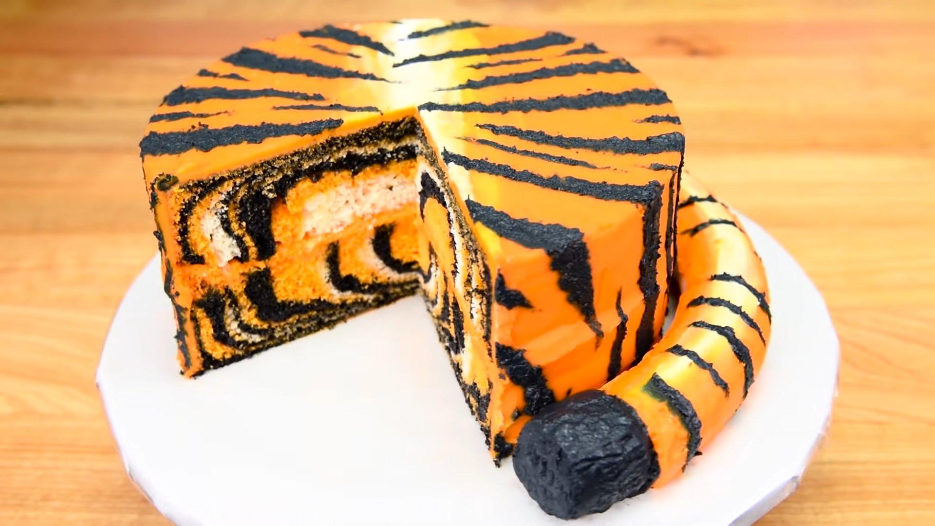 وصفة كعكة النمر للعام الجديد - الخطوة 10