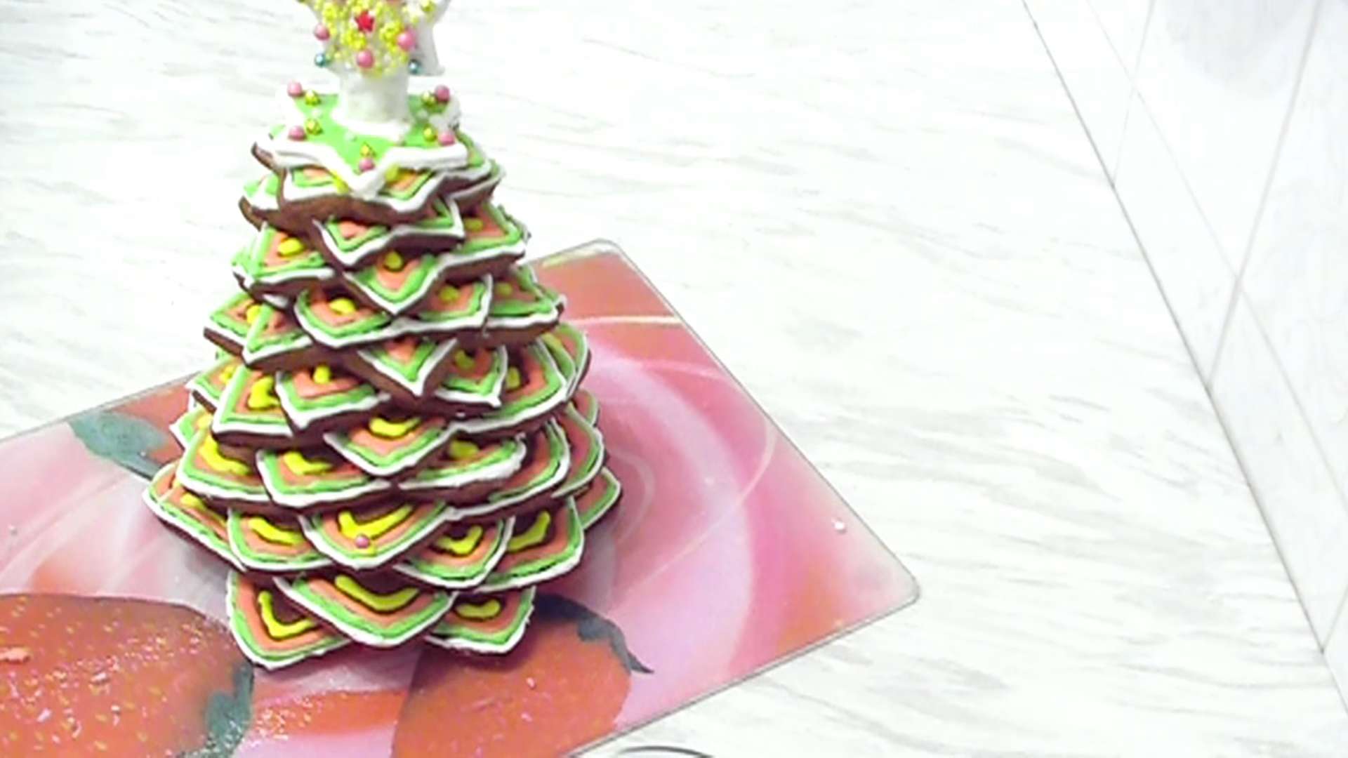 Recepta - Arbre de Nadal de gingebre amb estrella - Pas 6