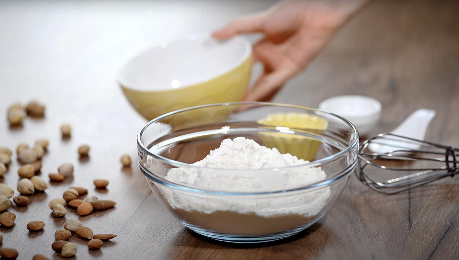 Recepta - Recepta de biscotti d'olives - Pas 1