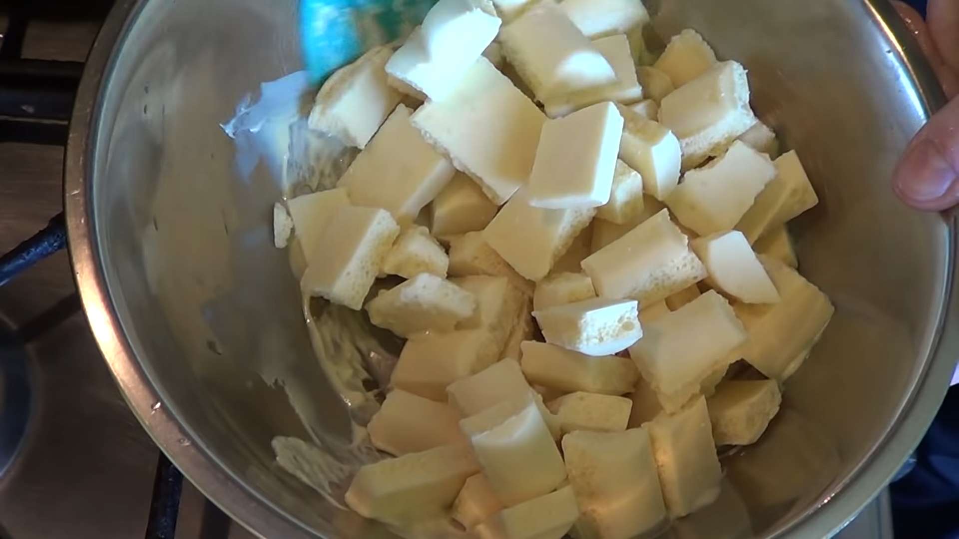 Rezept – Weiße Schokoladenganache mit Butter – Schritt 1