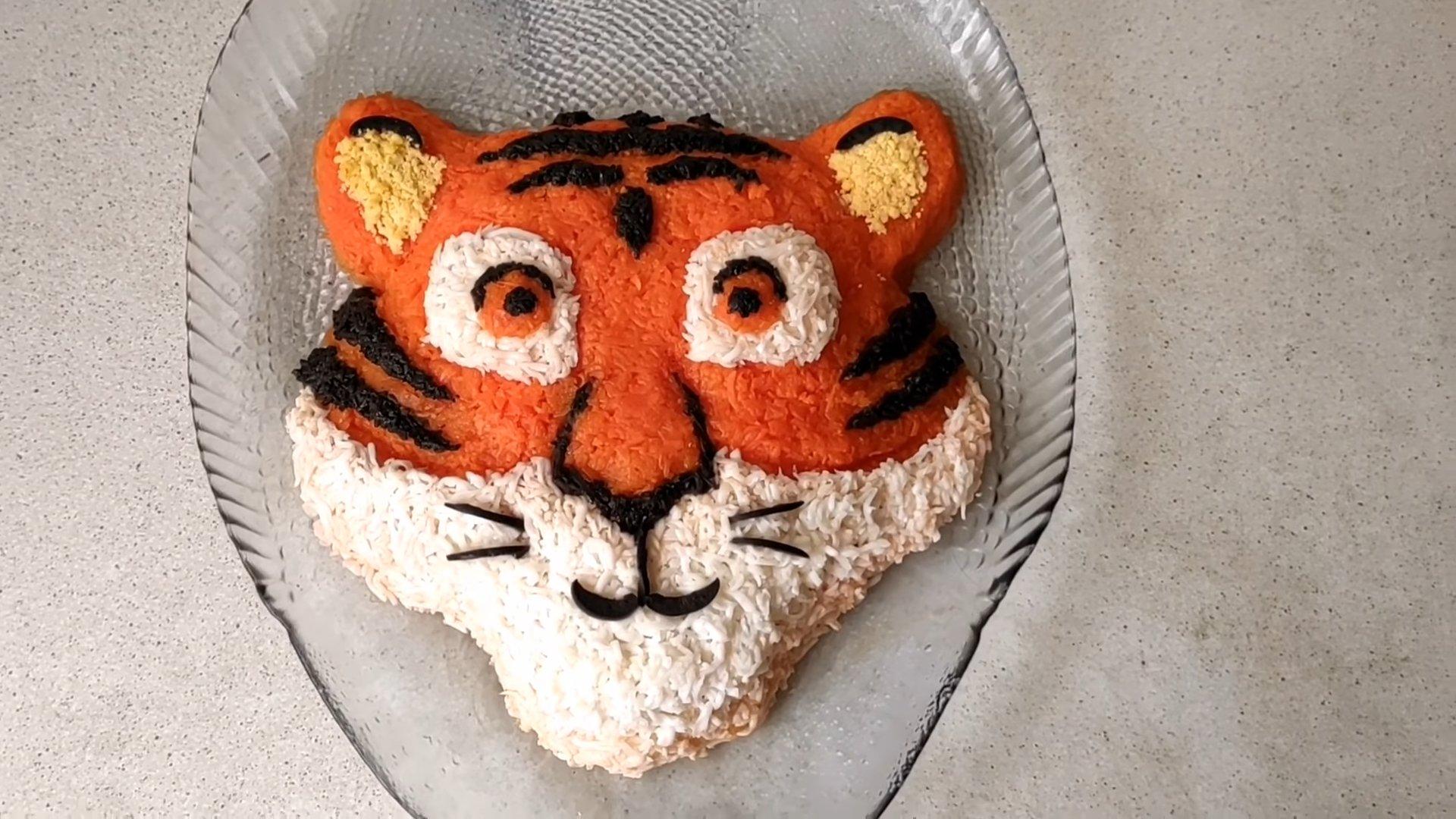 Recepta - Amanida de cara de tigre a capes per a Cap d'Any 2022 - Pas 11