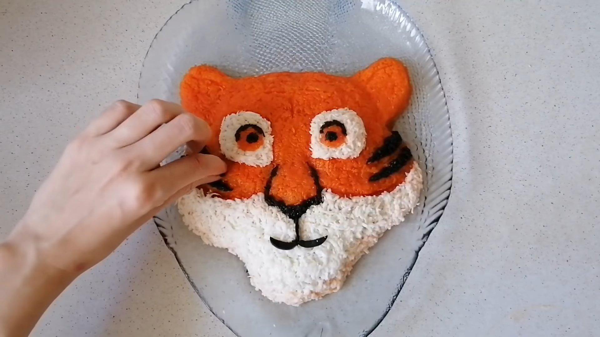 Recepta - Amanida de cara de tigre a capes per a Cap d'Any 2022 - Pas 8