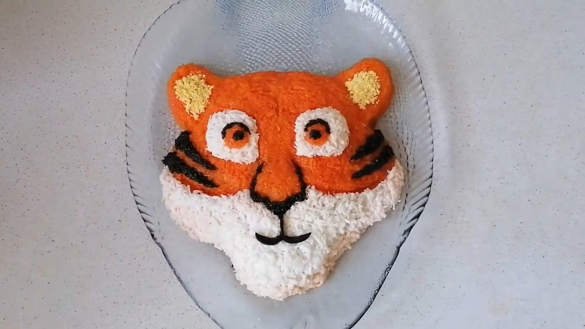 Recepta - Amanida de cara de tigre a capes per a Cap d'Any 2022 - Pas 9