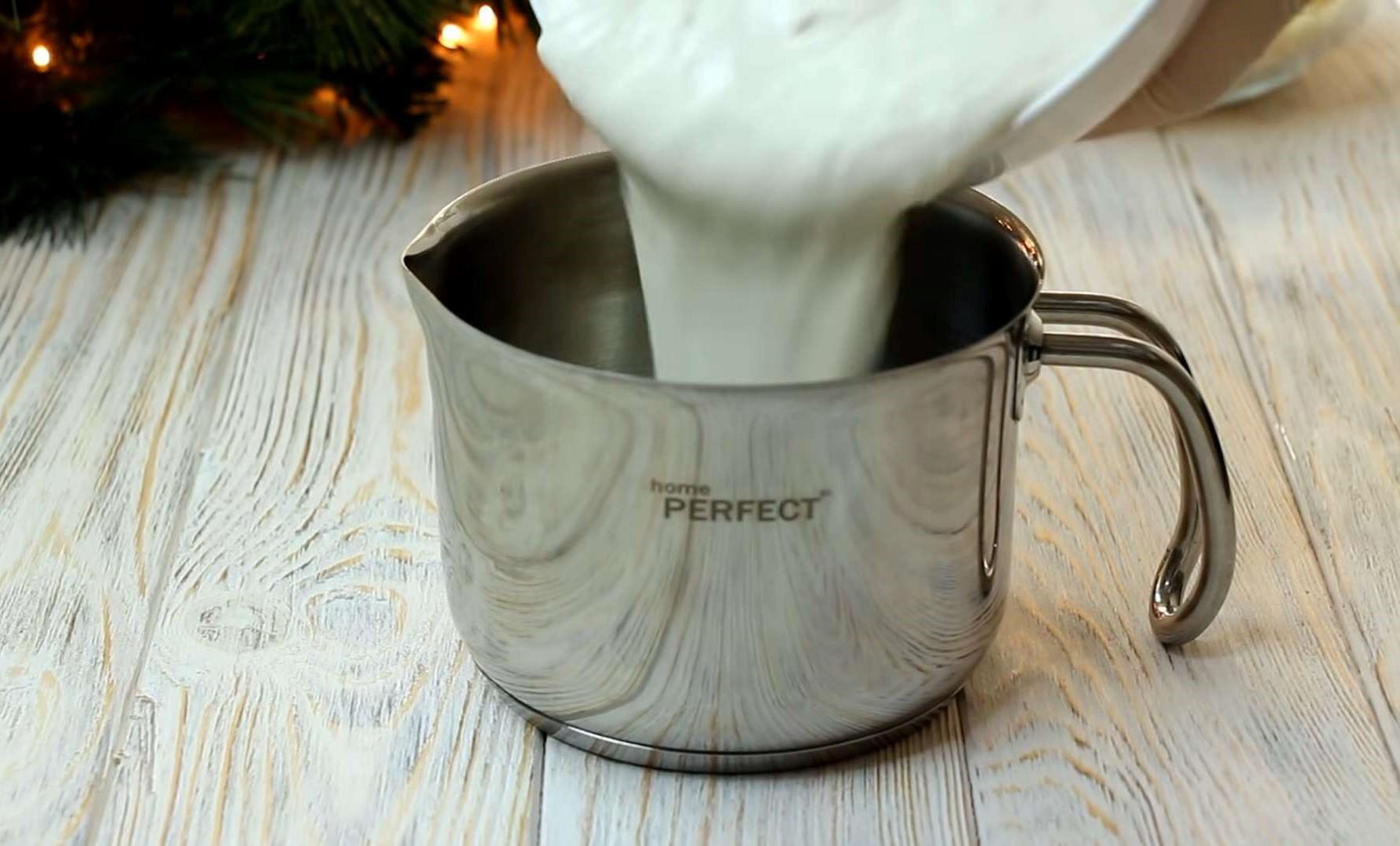 Rezept – Aufgeschlagene weiße Ganache für die Glasur – Schritt 1