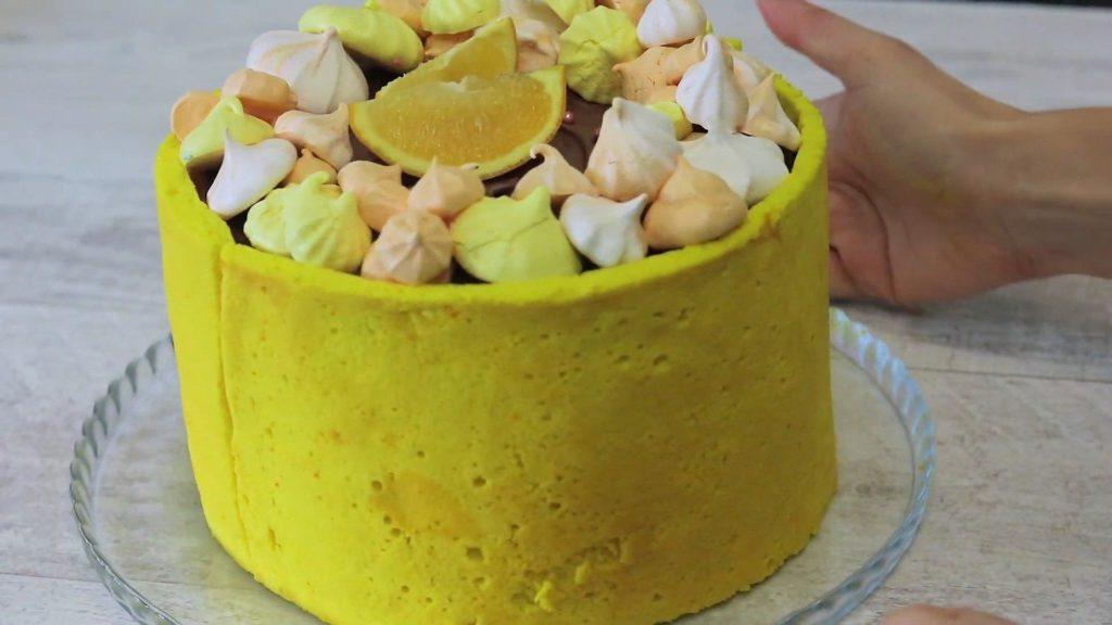 Eksempler på kagedekoration med japansk vaniljesvampekage - foto 1