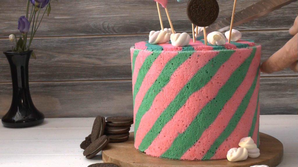 Eksempler på kagedekoration med japansk vaniljesvampekage - foto 2