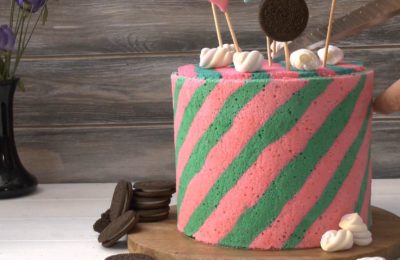 أمثلة على تزيين الكيك باستخدام كيكة الكاسترد اليابانية الإسفنجية - الصورة 2