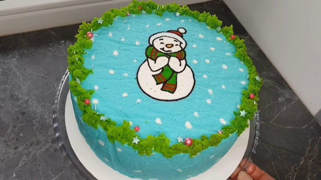 Eksempler på kagedekoration med japansk vaniljesvampekage - foto 8