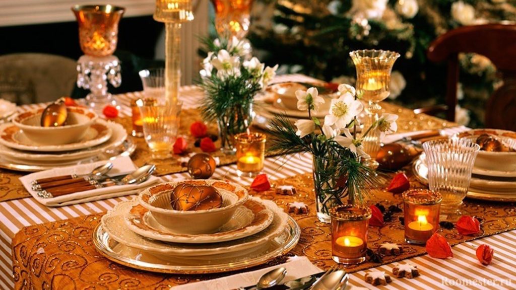 Com decorar una taula per a Cap d'Any - fotos