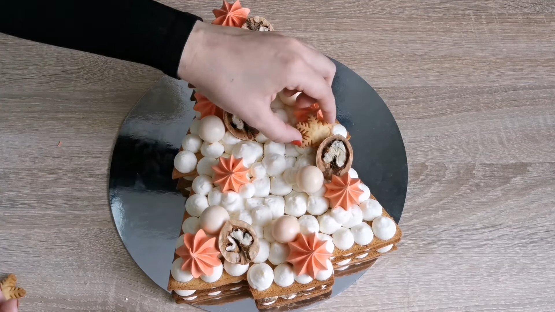 Recette - Gâteau « chiffre » en forme de sapin de Noël - Étape 12