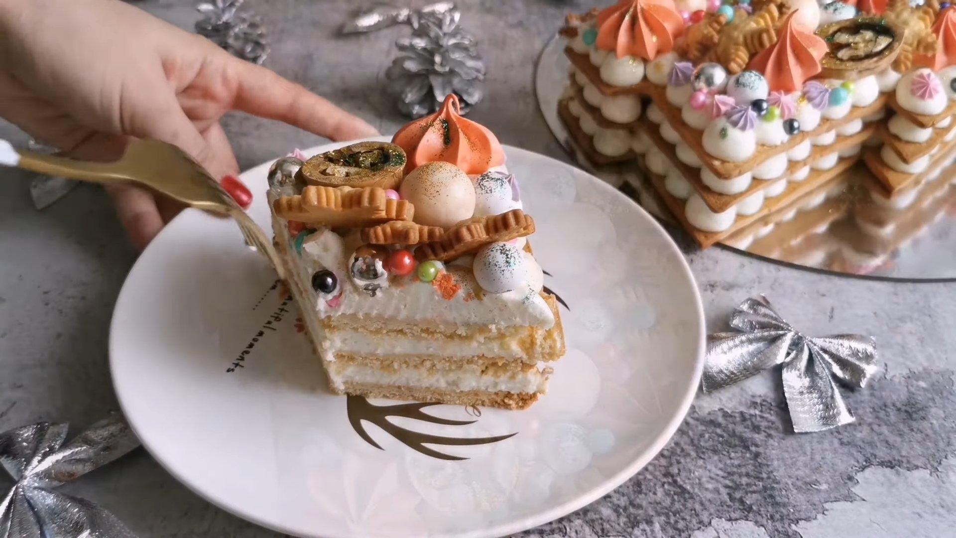 Recette - Gâteau en forme de sapin de Noël en forme de chiffre - Étape 13