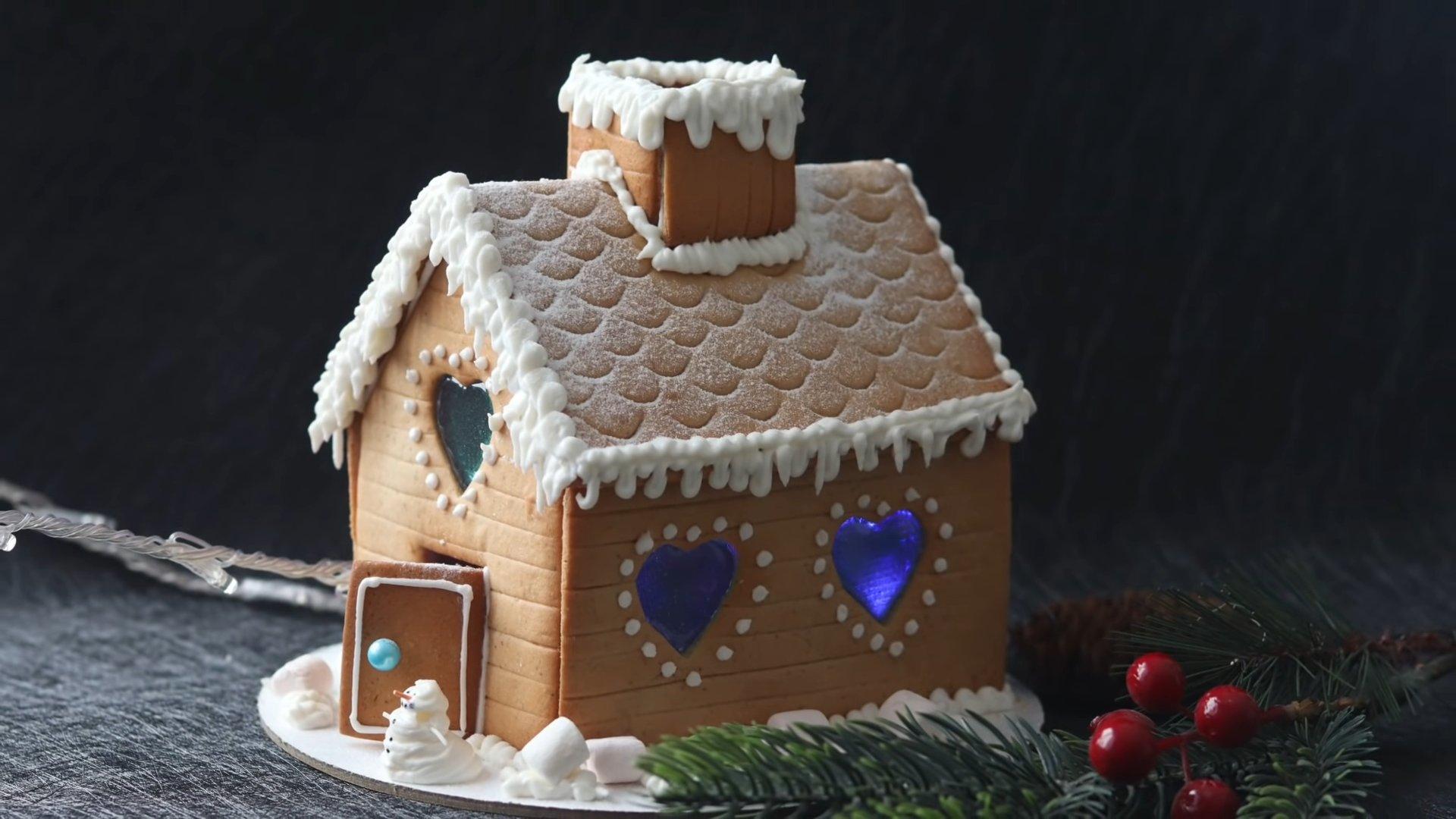 وصفة - قوالب بيوت الزنجبيل مع الأبعاد - الصورة رقم 14