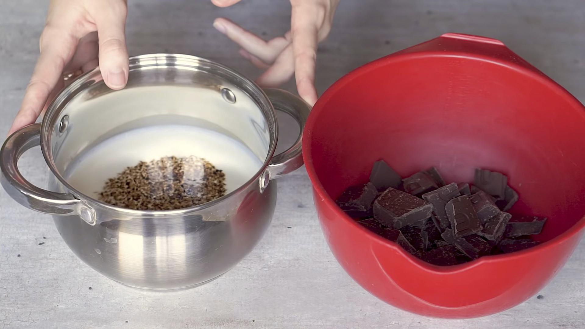 Recepta - Ganache cremós per farcir pastís - Pas 1