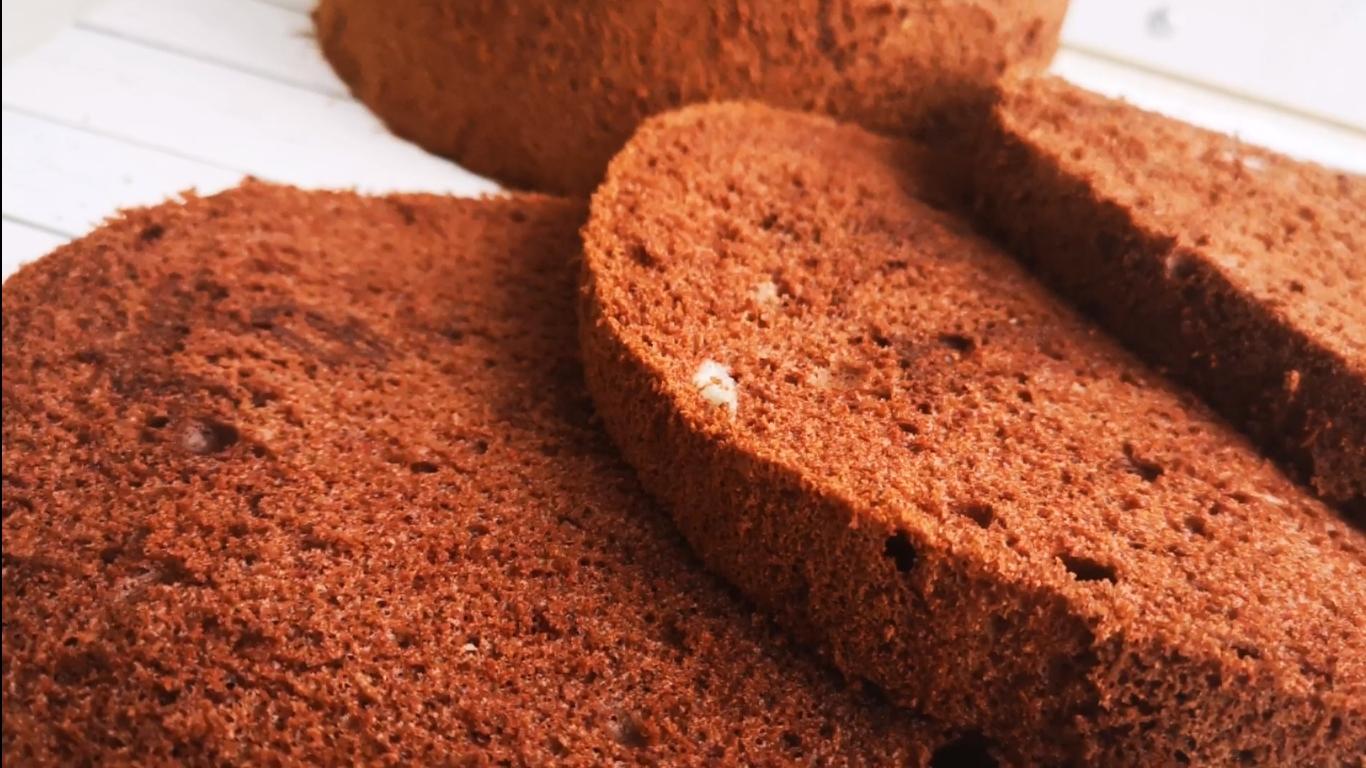 Resipi - Chocolate Chiffon Sponge Cake - Hakbang 12