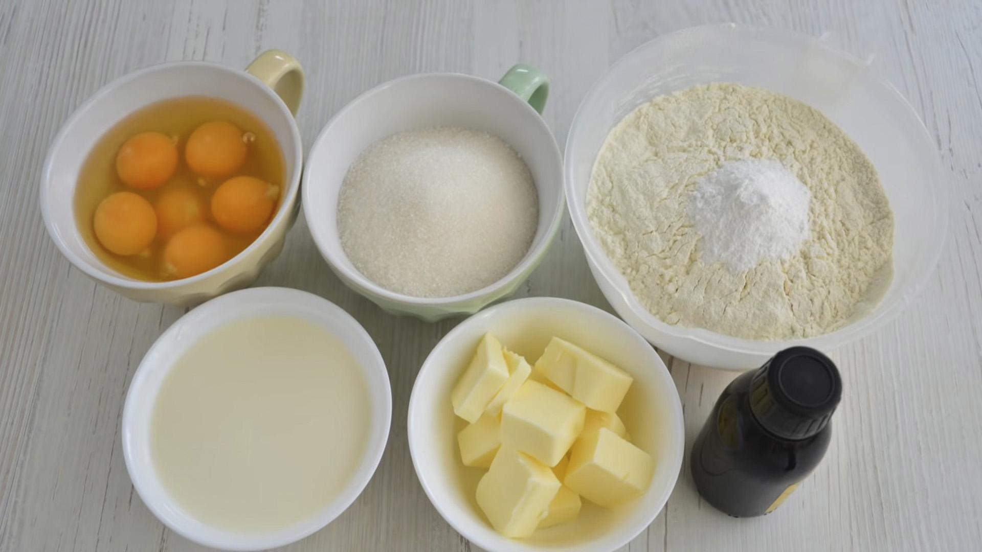 Recipe - Butter Sponge Cake na may Baking Powder - Hakbang 1