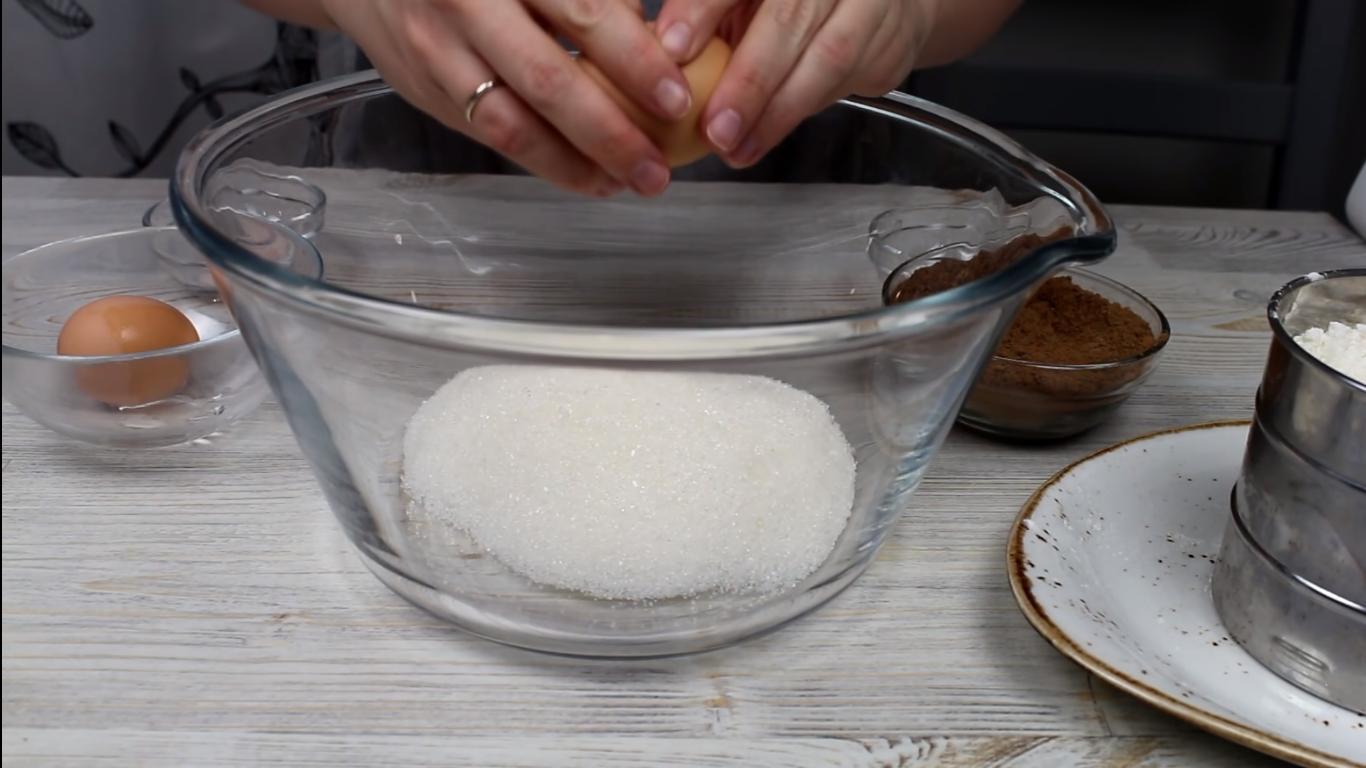 Recipe - No-Baking Powder Chocolate Sponge Cake para sa Snickers Cake - Hakbang 1