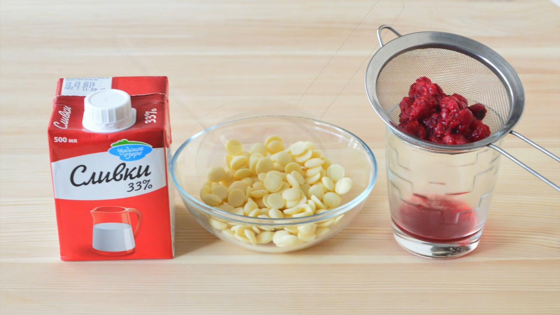 Recepta - Ganache de macarrons de xocolata blanca - Pas 1