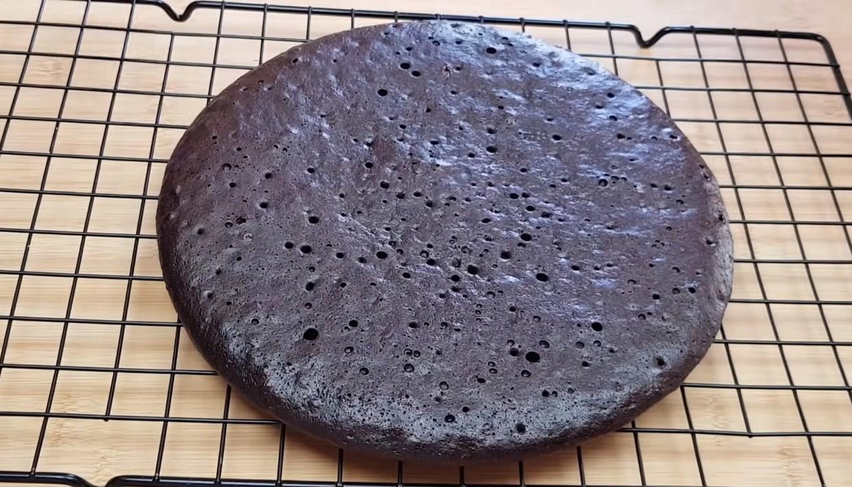 Recipe - Chocolate Sponge Cake sa isang Skillet - Hakbang 8