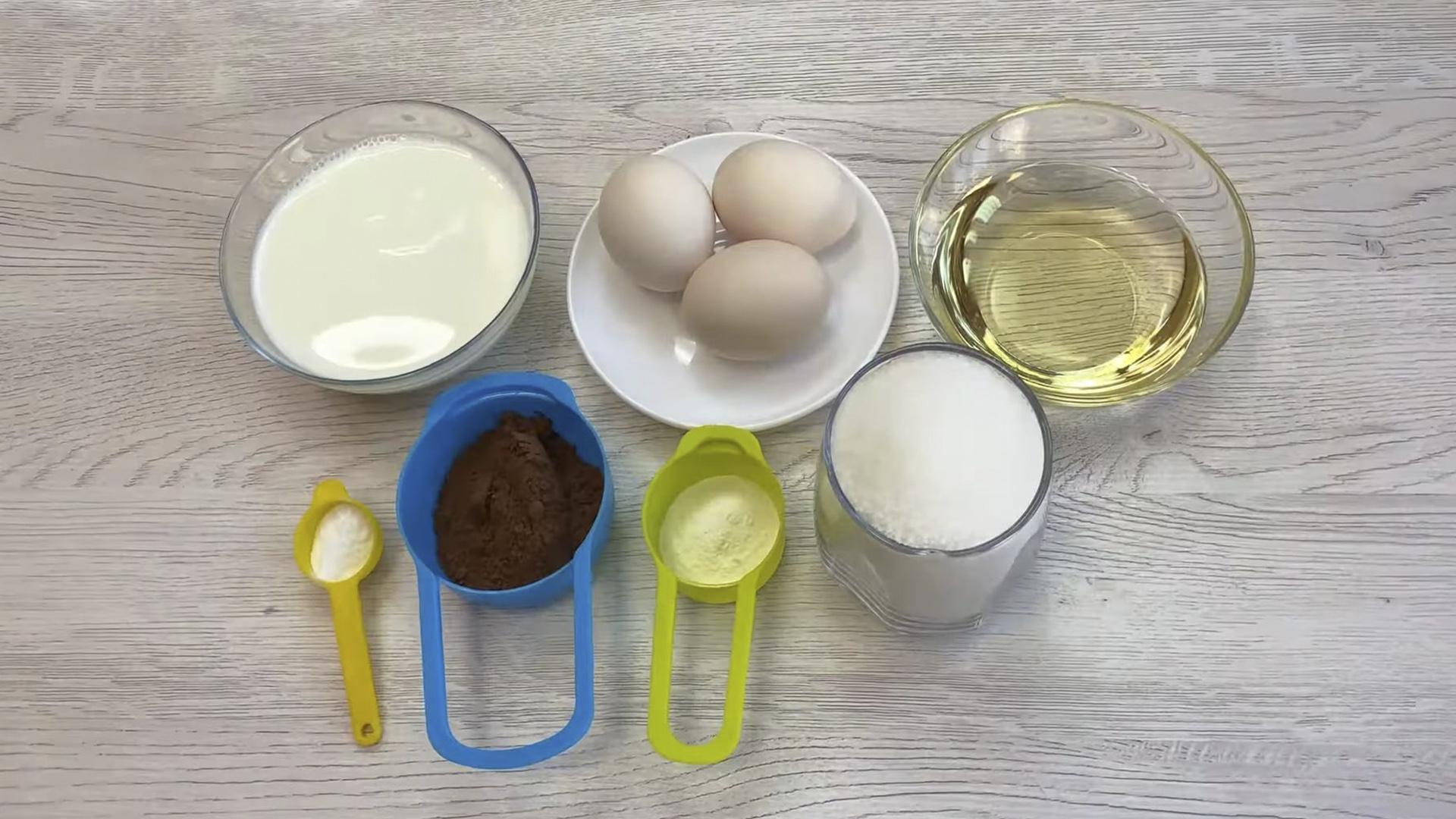 Opskrift - Zebra-svampekage med mælk i ovnen - Trin 1