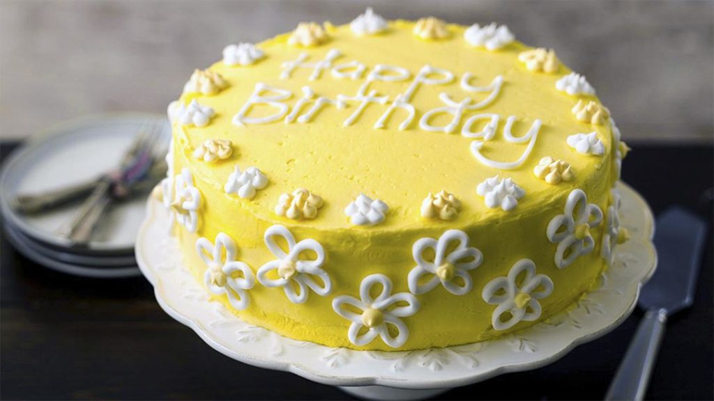 Inscripció de glaça de pastís - foto