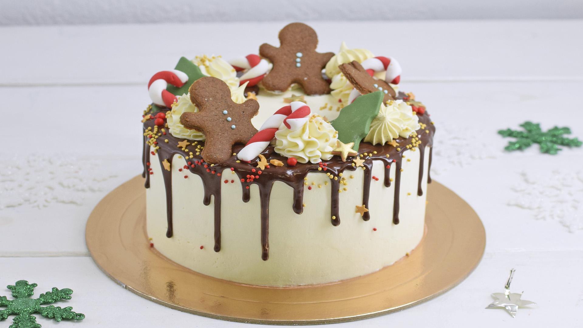 طريقة تزيين الكعكة ببسكويت الزنجبيل - الصورة رقم ١٢