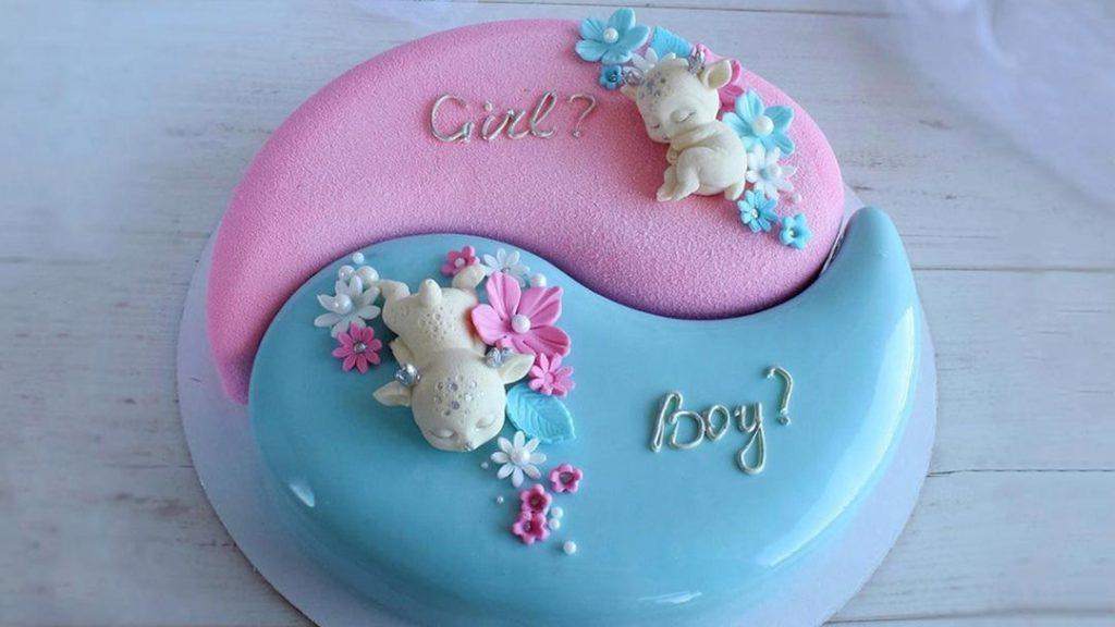 Torta per rivelare il sesso del bambino (maschio o femmina) - Foto 10