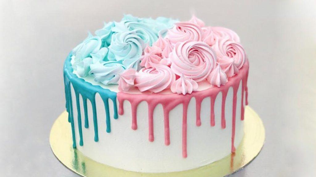Torta per rivelare il sesso del bambino (maschio o femmina) - Foto 20