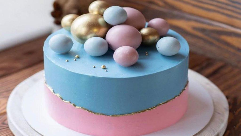 Torta per rivelare il sesso del bambino (maschio o femmina) - Foto 25