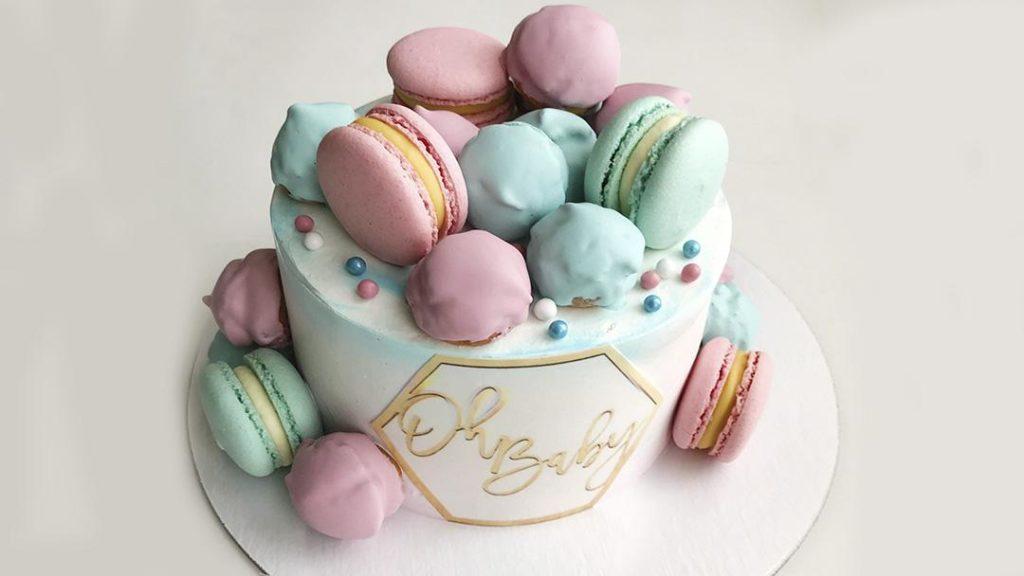 Torta per rivelare il sesso del bambino (maschio o femmina) - Foto 28