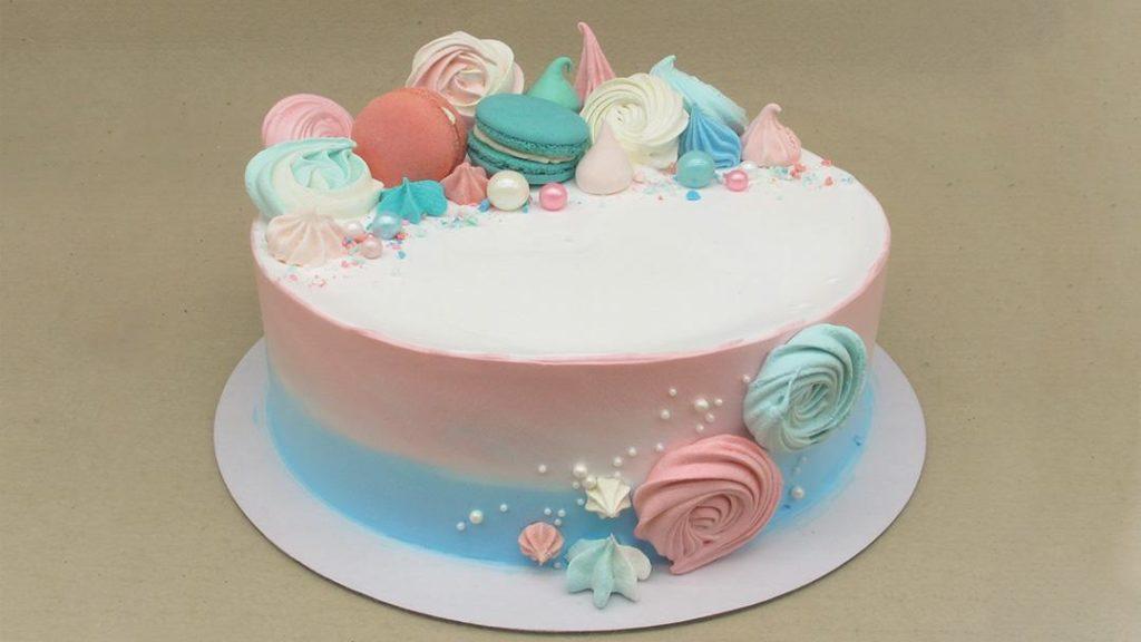 Torta per rivelare il sesso del bambino (maschio o femmina) - Foto 30