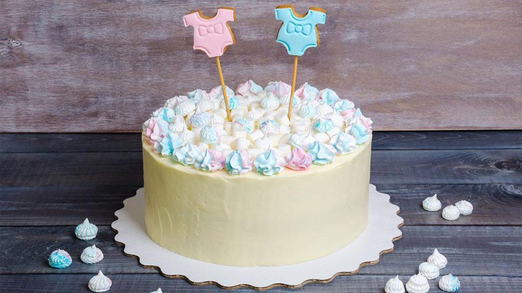 Torta per rivelare il sesso del bambino (maschio o femmina) - Foto 33