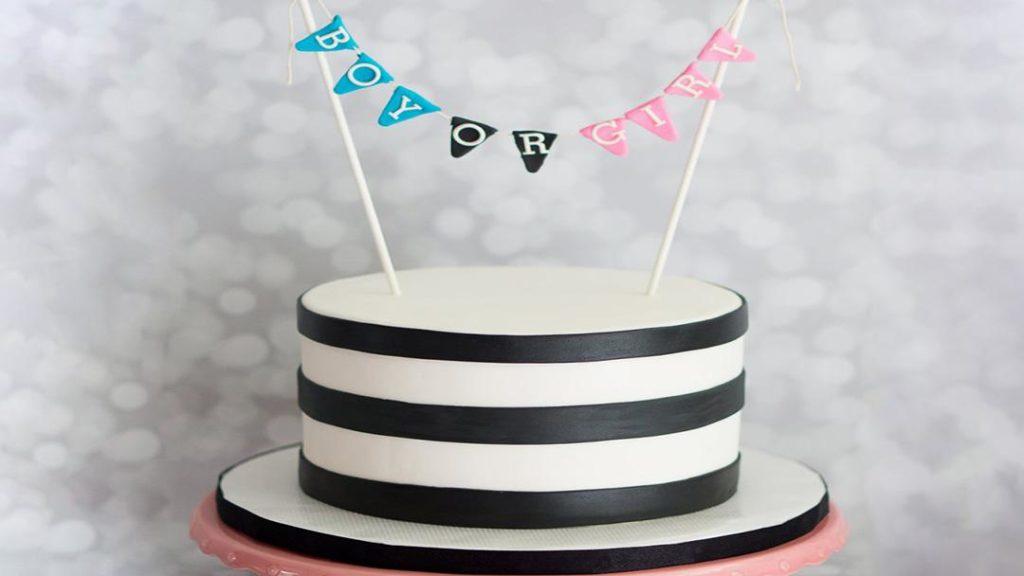 Torta per rivelare il sesso del bambino o della bambina - foto 38