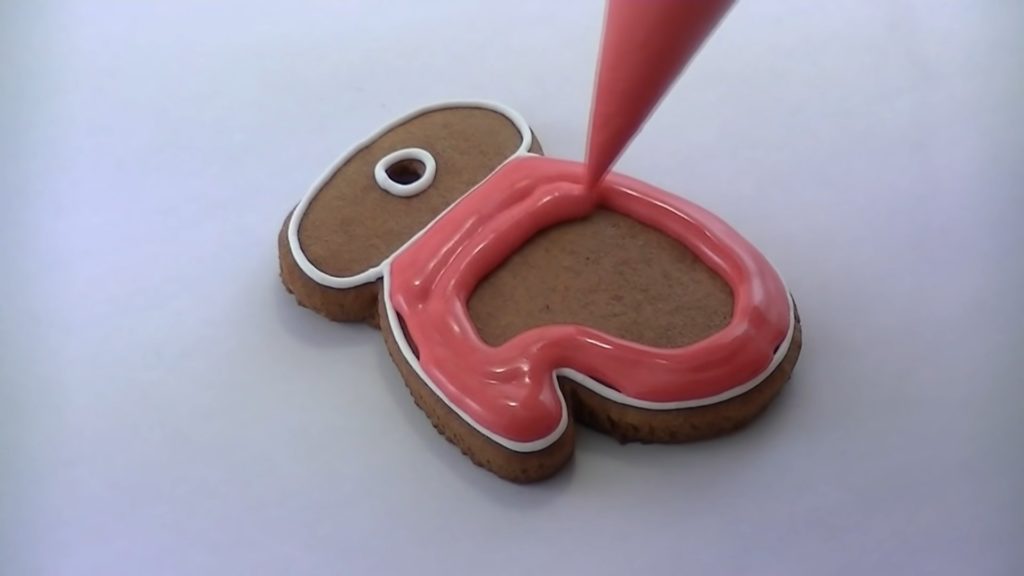 Arten der Lebkuchenmalerei – Konturfüllung – Foto