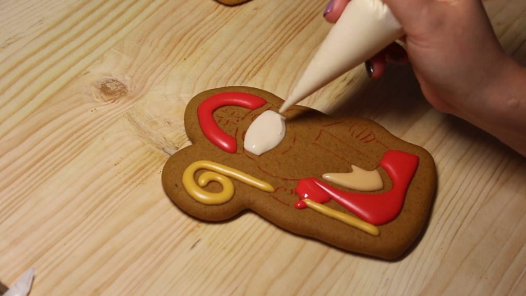 Arten der Lebkuchenmalerei – Nahtlose Füllung – Foto