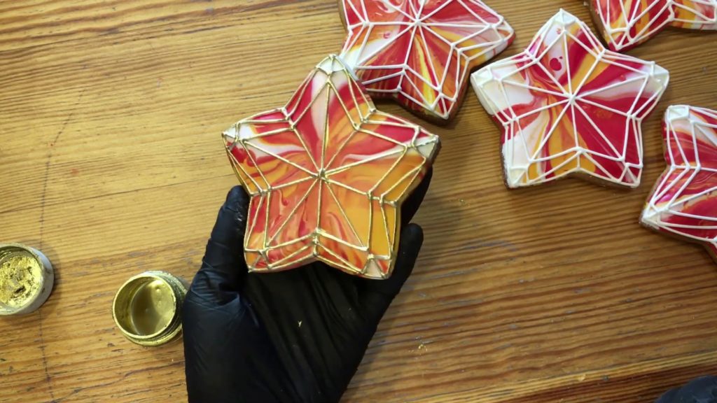 Arten von Lebkuchendekorationen – Marmor – Fotos