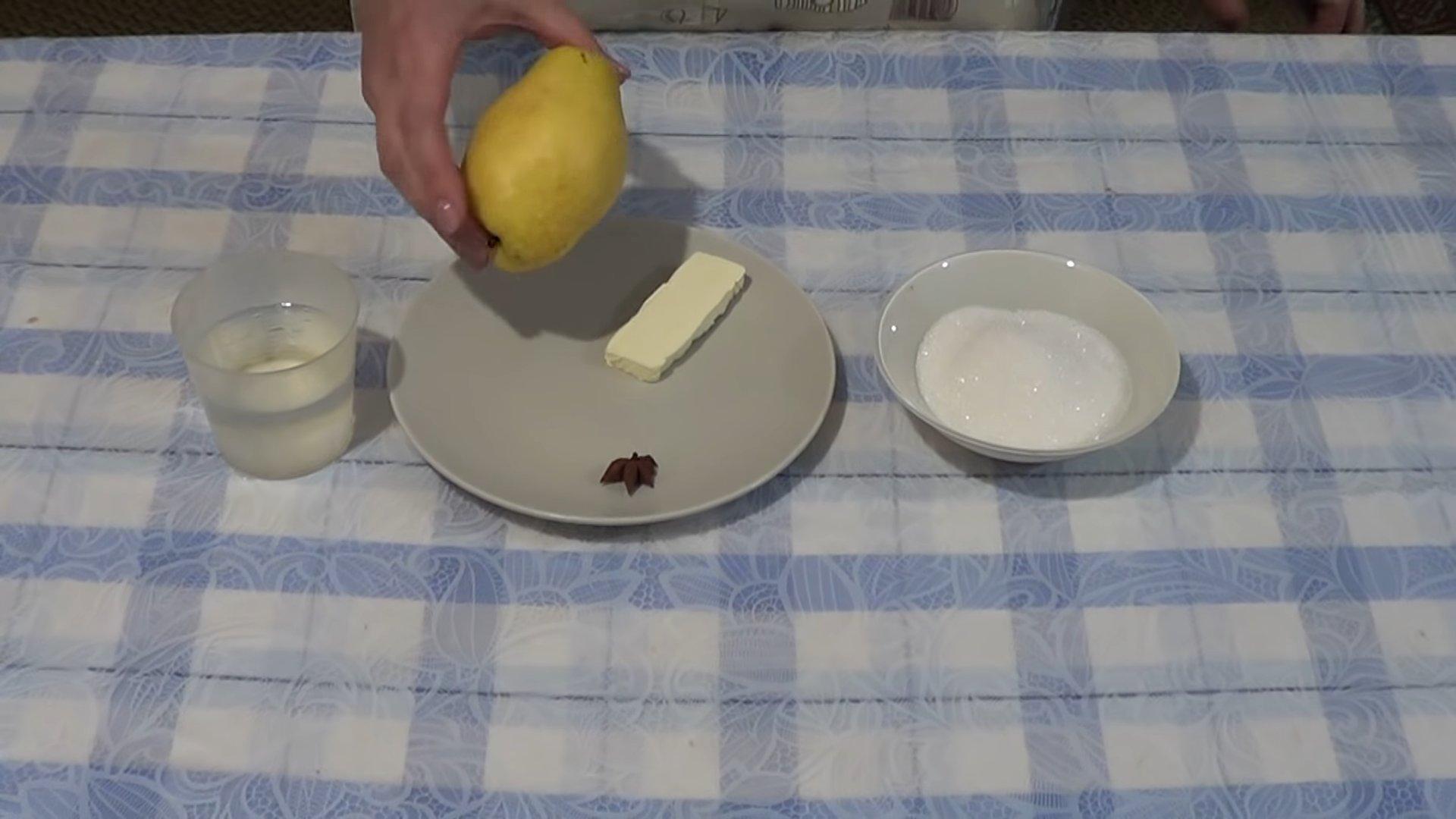 Opskrift - Karamelliserede pærer - Trin 1