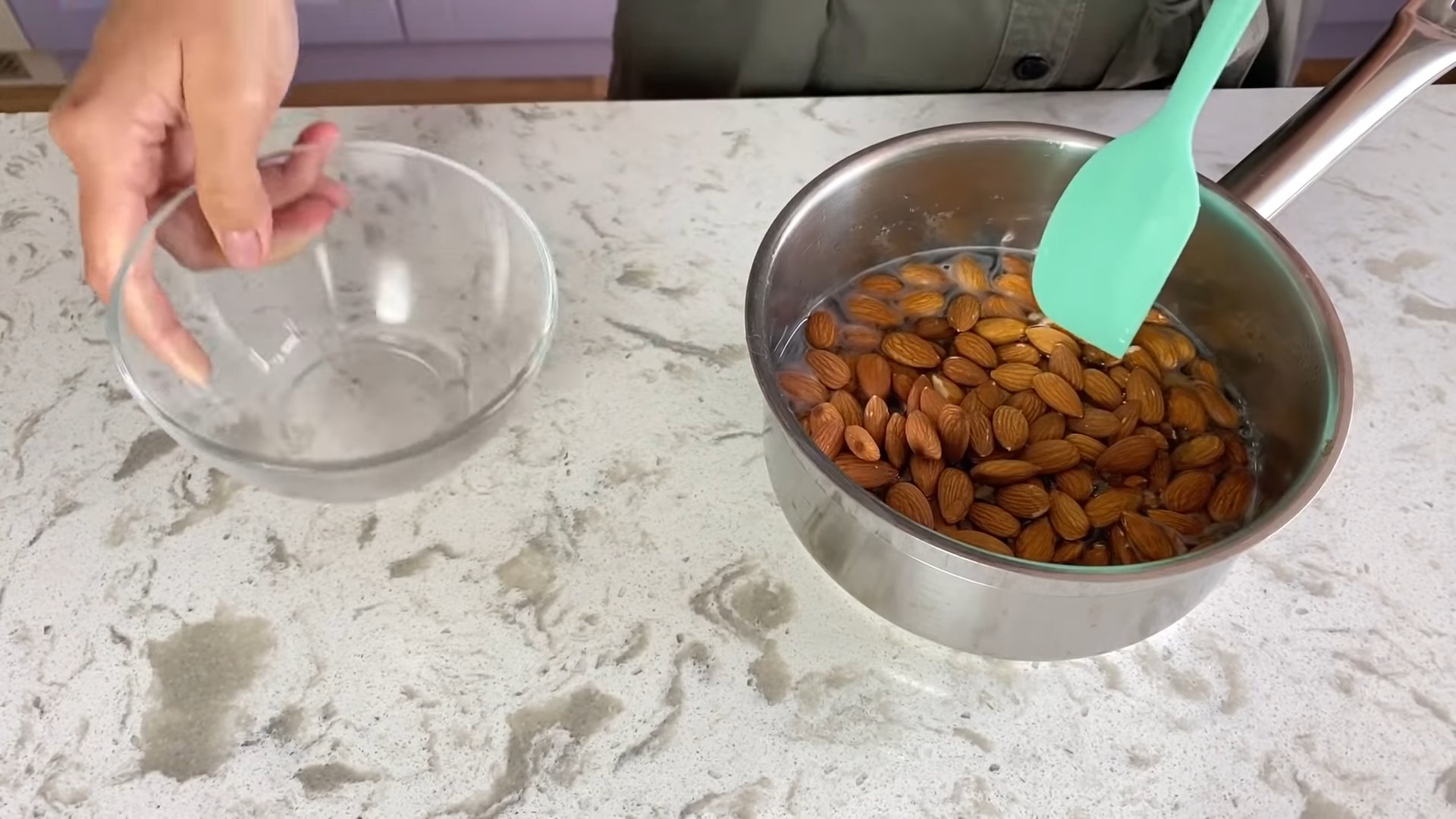 Opskrift - Karamelliserede nødder (mandler, hasselnødder, valnødder) - Trin 2