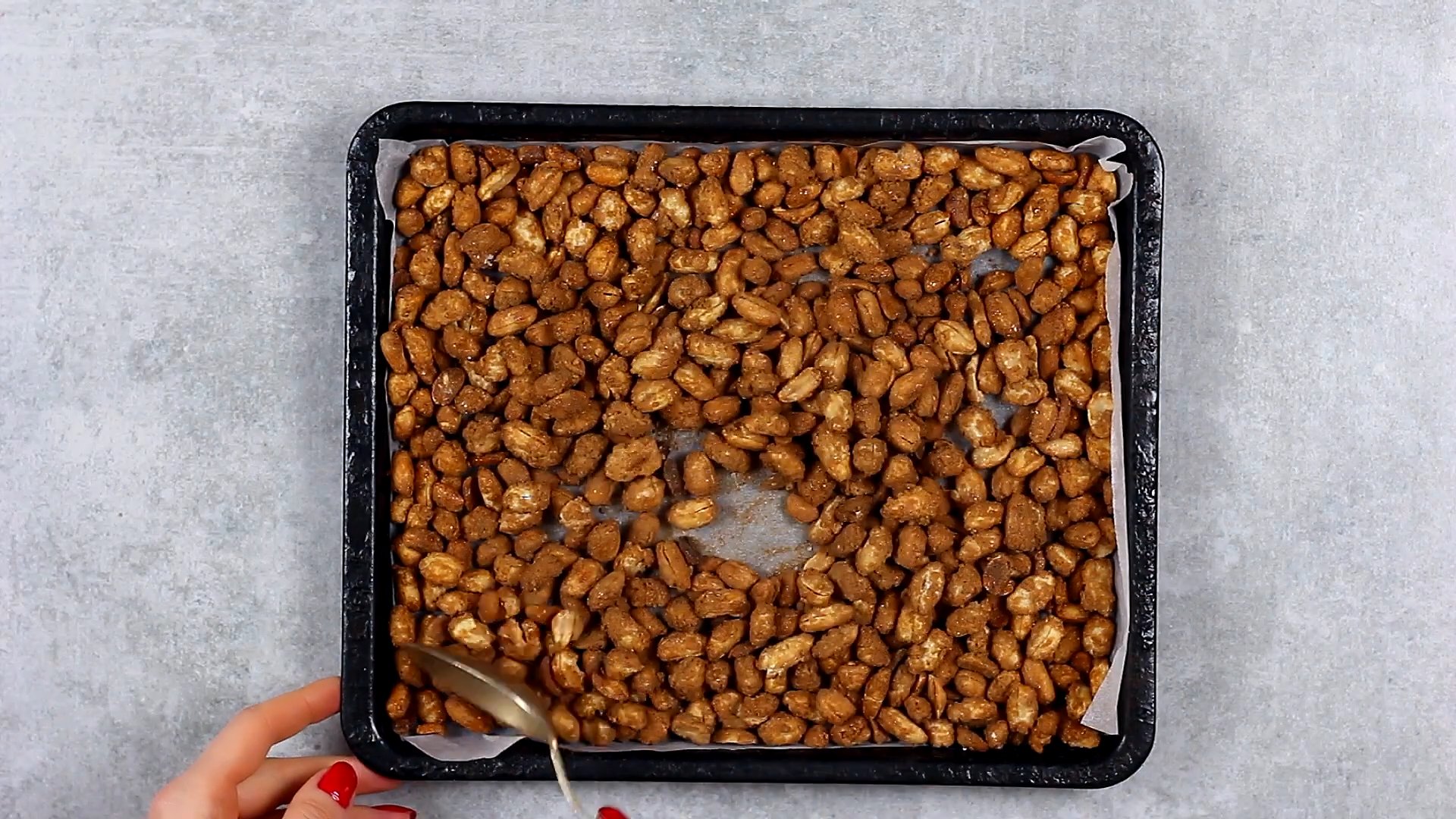 Opskrift - Karamelliserede jordnødder - Trin 7