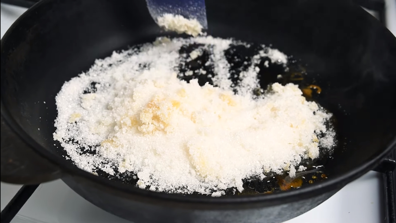 Opskrift - Gulerodskage med karamel - Trin 3