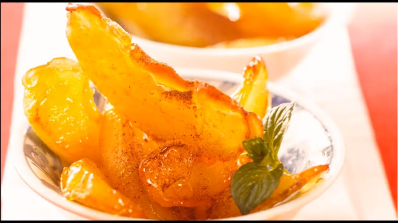 وصفة - شرائح التفاح بالكراميل - الخطوة 7