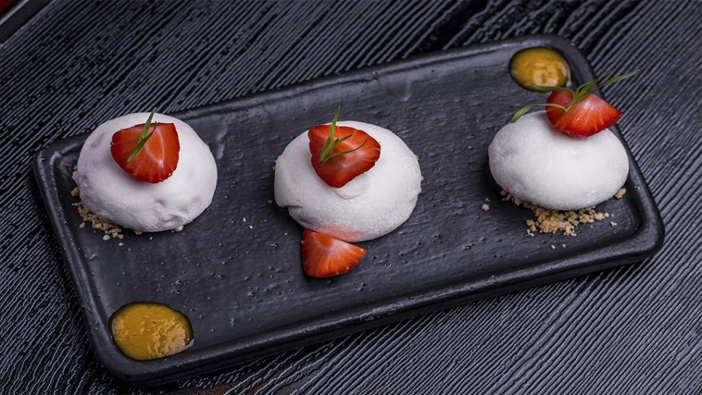 Com menjar mochi - fotos